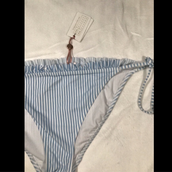 NWT Ted Baker Haleea Side Tie Stripe Bikini Bottom [T.B. SIZE‎ 4 ] - Picture 6 of 7